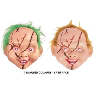 Killer Doll Face Mask Chucky Halloween Pk 1