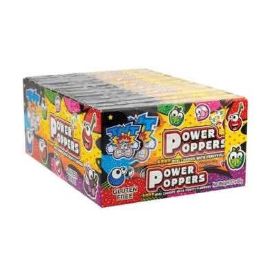 TNT Power Poppers Lollies Candy Box 80g Pk 12