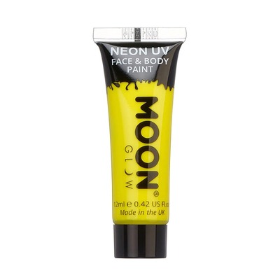 Moon Glow Neon UV Face & Body Paint Intense Yellow 12ml