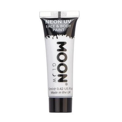 Moon Glow Neon UV Face & Body Paint Intense White 12ml