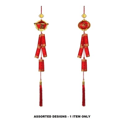 Chinese New Year Hanging Firecracker Decoration 70cm Assorted