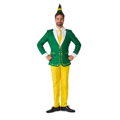 Adult Buddy Elf Movie Suit Costume Mens Large