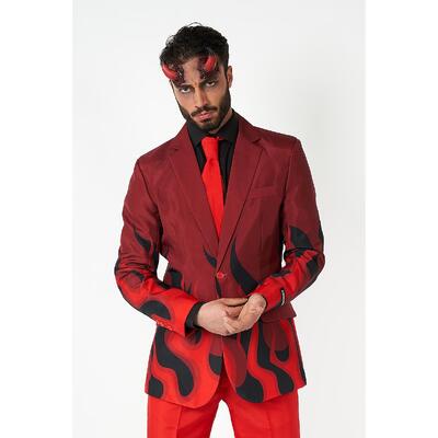 Adult Premium Red Devil Suit Mens Large