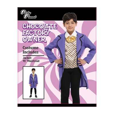 Child Chocolate Factory Owner Costume (XX Large, 11-12 Yrs)