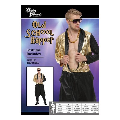 Adult 1990s Old School Rapper Costume Mens Large