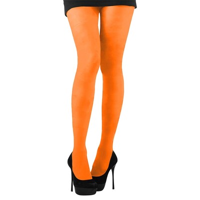 Neon Orange Thigh High Stockings Tights