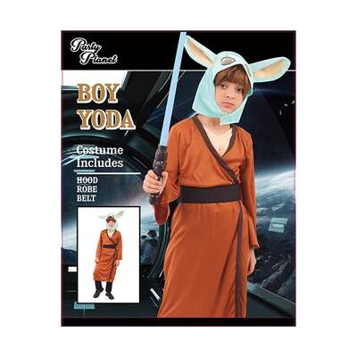 Child Boy Yoda Costume Large 7-8 Yrs