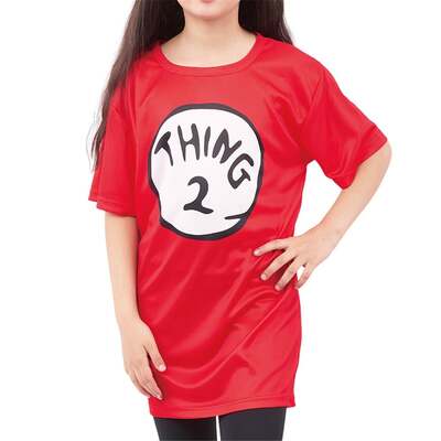 Child Red Thing 2 Costume T Shirt Book Week Large 8-10 Yrs