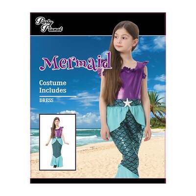 Child Mermaid Girl Costume XX Large, 11-12 Yrs