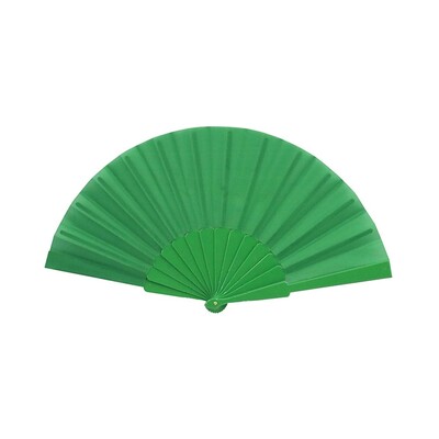 Green Fabric Hand Fan