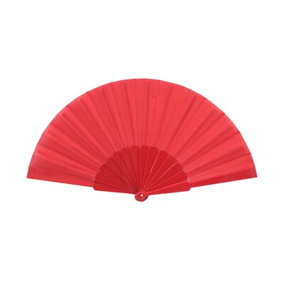 Red Fabric Hand Fan