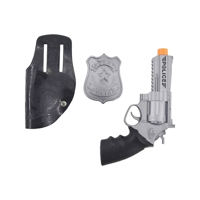 Police Toy Gun Holster Badge Costume Set