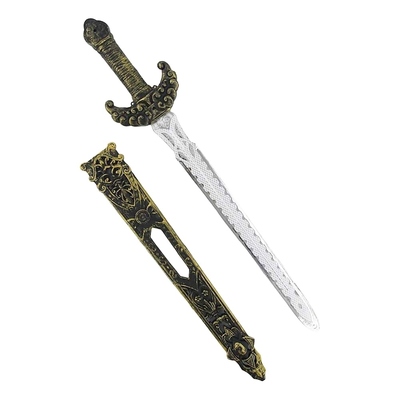 Ornate Roleplay Knight Sword with Scabbard 53cm