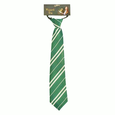 Green & White Stripe Wizarding House Tie