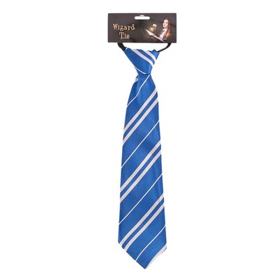 Blue & White Stripe Wizarding House Tie