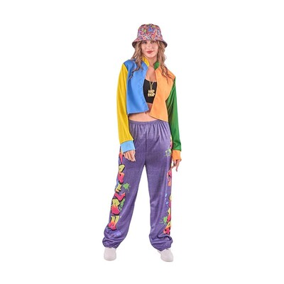 Adult 1990's Hip Hop Jacket & Pants Costume Large 16-18