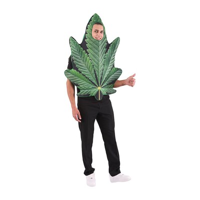 Adult Cannabis Marijuana Leaf Costume One Size