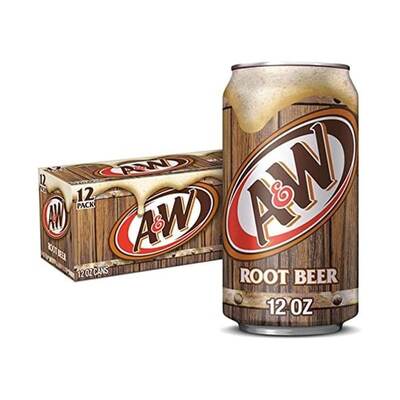 A & W Root Beer Soft Drink Can 355ml Pk 12