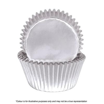 Silver Foil Baking Cups Pk 72