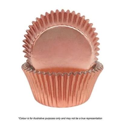 Rose Gold Foil Baking Cups Pk 72