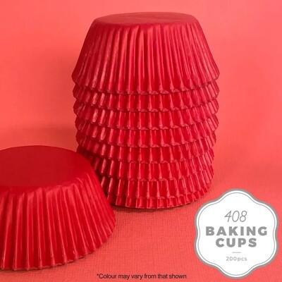 Red Paper Cupcake 408 Baking Cups Pk 200