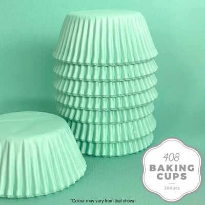 Pastel Teal Paper Cupcake 408 Baking Cups Pk 200