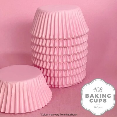 Pastel Pink Paper Cupcake 408 Baking Cups Pk 200