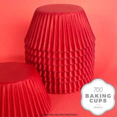 Red Paper Cupcake 700 Baking Cups Pk 200