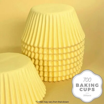 Pastel Yellow Paper Cupcake 700 Baking Cups Pk 200