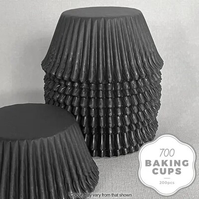 Black Paper Cupcake 700 Baking Cups Pk 200