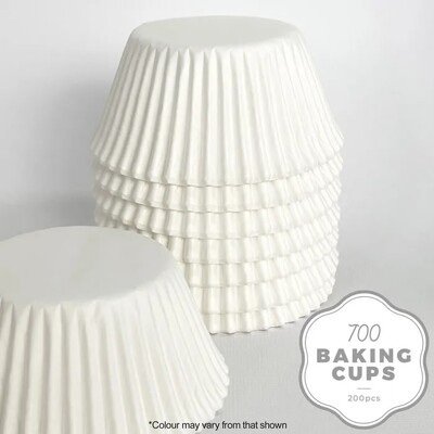 White Paper Cupcake 700 Baking Cups Pk 200