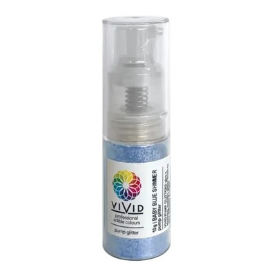 VIVID Baby Blue Shimmer Glitter Pump Spray 10g