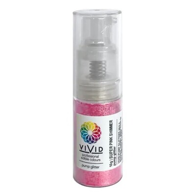 VIVID Super Pink Shimmer Glitter Pump Spray 10g