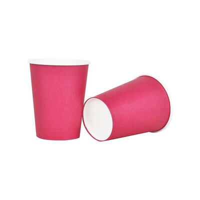 Magenta Hot Pink Paper Cups Pk 20