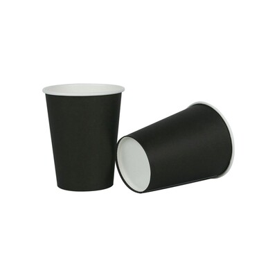 Black Paper Cups Pk 20