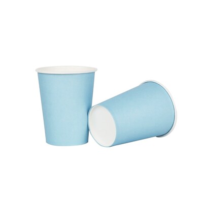 Sky Blue Paper Cups Pk 20