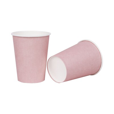 Blush Pink Paper Cups Pk 20