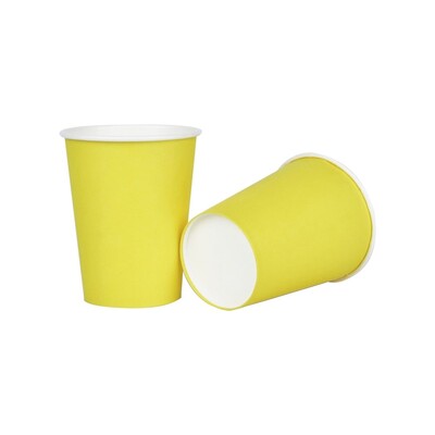 Yellow Paper Cups Pk 20