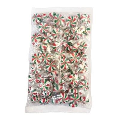 Christmas Starlight Pinwheel Mints Lollies 500g