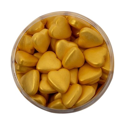 Sprinks Gold Hearts Edible Cake Sprinkles 85g