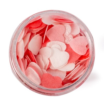 Sprinks Small Hearts Valentine Wafer Cake Sprinkles Decorations 9g