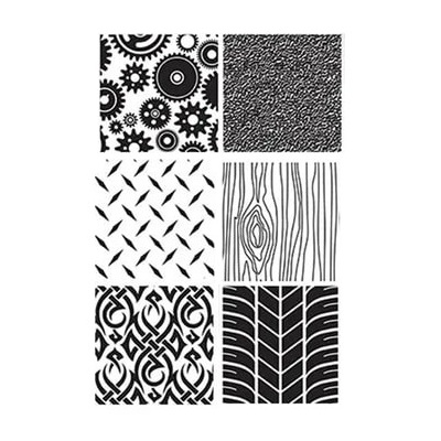 Cake Decorating Imprint Mat Texture Sheet Manly Designs Pk 6