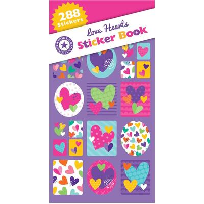 Love Hearts Sticker Book (288 Assorted Stickers)