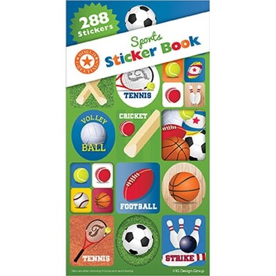 Sports Sticker Book (288 Assorted Stickers)