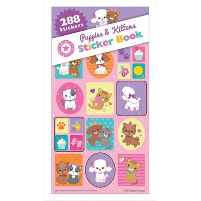 Puppies & Kittens Sticker Book (288 Assorted Stickers)