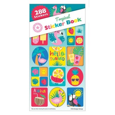 Tropical Sticker Book (288 Assorted Stickers)