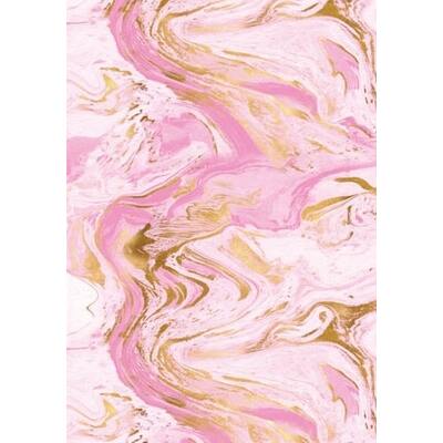 Pink & Gold Marble Gift Wrapping Paper 700mm x 495mm