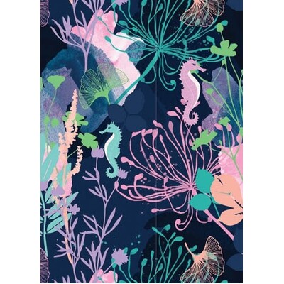 Seahorse Coral Gift Wrap 700mm x 495mm