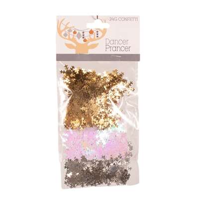 Metallic Snowflake Christmas Table Confetti 24g