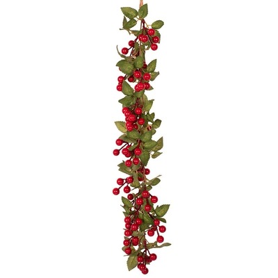 Christmas Berries & Leaf Drop Decoration 53cm